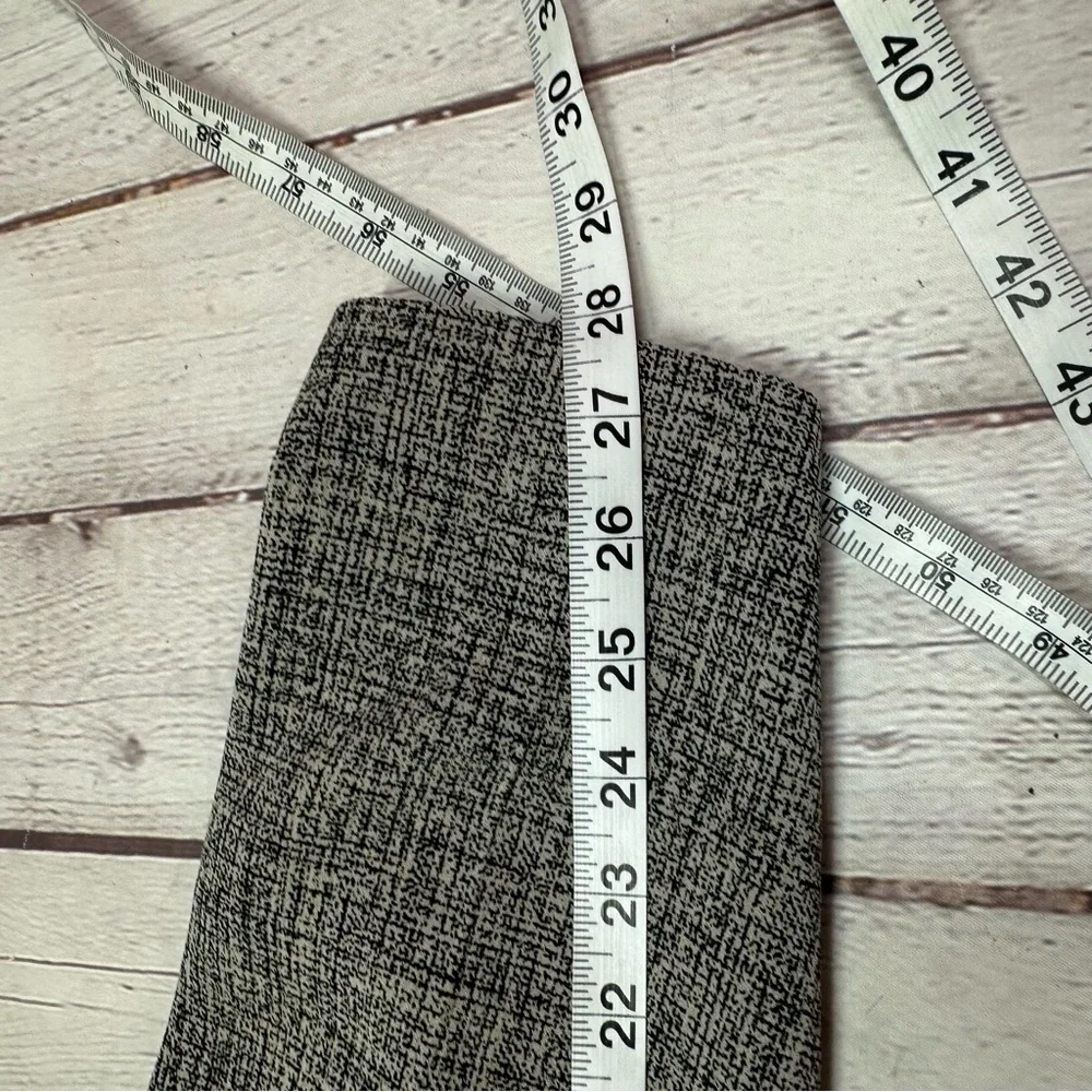 ann taylor black white Textured dress Pants sz 12 classic office